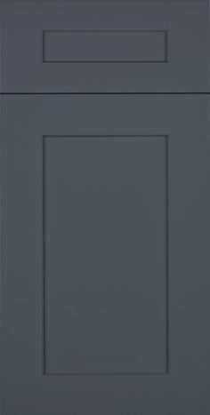 an image of a gray cabinet door