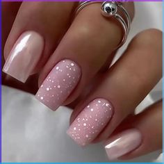 Gel Nail Designs Black And Pink, Square Tipped Nails, Sparkly Blush Nails, Light Pink And Navy Nails, Nails To Go With Sparkly Pink Dress, Short Neutral Pink Nails, Wedding Nails Bridesmaid Maroon, Bridesmaid Pink Nails, Glitter Beige Nails