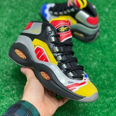 Item: Reebok Question Mid Power Rangers Megazord Mens Shoes Gy0588 Size: Multiple Men's U.S. Sizes Available Condition: New Without Box Offers Welcome 100% Authentic Reebok Classic White, Reebok Classic Leather Sneakers, Reebok Question Mid, Reebok Question, Power Rangers Megazord, Pride Shoes, Shoes Reebok, Crossfit Shoes, Reebok Classic Leather