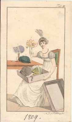 1820 Fashion, Western Womens Fashion, Regency Romance, Vintage Millinery, 19th Century Fashion