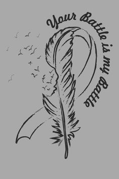 a black and white drawing of a feather with the words your birth is born on it