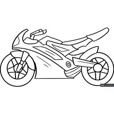 Motorcycle Coloring Page - Free & Printable Coloring Sheet