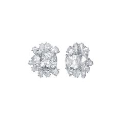 Enchant yourself with these cubic zirconia flower cluster stud earrings. Click on this JEWELRY & WATCHES GUIDE to learn about fit, styles, materials and more! Enchant yourself with these cubic zirconia flower cluster stud earrings. Click on this JEWELRY & WATCHES GUIDE to learn about fit, styles, materials and more! FEATURES Length: 24.7 mm Backings: post Metal: brass Plating: silver tone Finish: polished Packaging: velvety pouchSTONE DETAILS Stone type: cubic zirconia Center stone size: 12 mm x White Cluster Earrings Fine Jewelry, Classic Cubic Zirconia Cluster Earrings, Cluster Cubic Zirconia Earrings With Brilliant Cut, Formal Cluster Earrings With Cubic Zirconia, Anniversary Cubic Zirconia Cluster Earrings, Dazzling White Cluster Earrings With Sparkling Stones, White Cubic Zirconia Cluster Earrings For Formal Occasions, Sparkling Diamond Cluster Earrings In Diamond White, Sparkling Diamond White Cluster Earrings