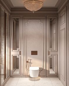 an elegant bathroom with white walls and flooring