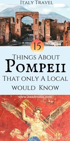 the cover of 15 things about pompei, that only a local would know