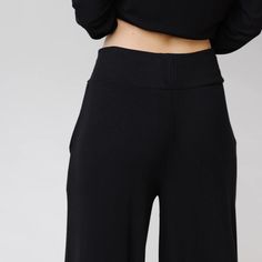 Women’s Rib-Knit Bamboo Lounge Pants | Cozy Earth Versatile Solid Color Loungewear Pants, Solid Wide-leg Yoga Pants For Lounging, Ribbed Yoga Pants For Loungewear, Solid Ankle-length Yoga Pants For Loungewear, Modal Pants With Elastic Waistband For Loungewear, Modal Loungewear Pants With Elastic Waistband, Solid Modal Pants For Loungewear, Modal Loungewear Pants, Solid Ribbed Lounging Pants