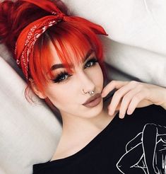 Lob Hair, Bright Red Hair, Work Hairstyles, Orange Hair, Hair Inspo Color, Hair Envy, Grunge Hair, Pretty Hairstyles, Bright Red