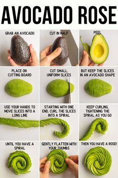 how to make an avocado rose step by step instructions on how to use it