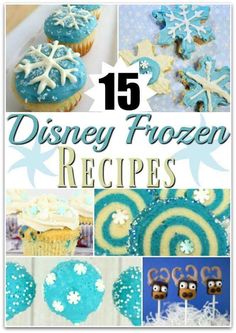 the top ten frozen desserts and cupcakes with snowflakes on them