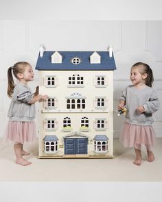 Tree Hall, Palace House, Le Toy Van, Double Front Doors, Attic Rooms, Grand Homes, Wooden Dollhouse, Neutral Design, Window Styles