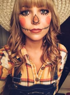 Diy Scarecrow Costume, Mardi Gras Makeup, Make Up Diy, Diy Scarecrow