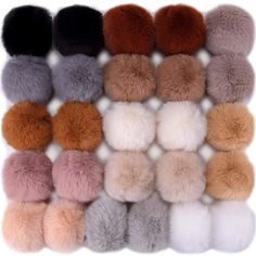 PRICES MAY VARY. Quantitiy and size: package include 26 pieces faux rabbit fur pom pom balls in 13 different colors, 2 pieces for each color, the diameter of the pom pom is 8 cm, suitable for most knitting decoration, large quantity for you to replace or share with your dear friends 13 soft color pom pom: come with 13 soft colors faux fur pom pom as the picture show, various colors help to decorate different accessories, so that you can attach the same color to the project in couple, just run ou Mens Crochet Beanie, Fur Pom Pom Keychain, Rabbit Accessories, Diy Pom Pom, Pom Pom Keychain, Crochet Beanie Pattern, Kraf Diy, Diy Hat, Beanie Pattern