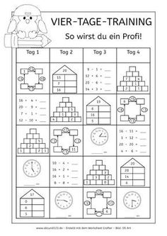 a worksheet with the words verb - tage training and pictures on it