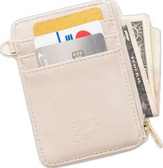 Loose Change, Clear Card, Card Organizer, Everyday Accessories, Small Items, Zipper Pouch, Gold Hardware, Saddle, Card Slots