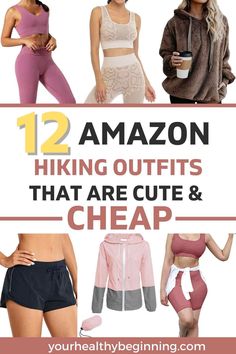 Amazon Hiking Clothes, Day Hike Outfit Summer, Stylish Hiking Outfit Summer, Hiking Outfit Summer Hot, Hawaii Hiking Outfit, Day Hike Outfit, Hike Outfit Summer, Granola Girl Aesthetic Outfits