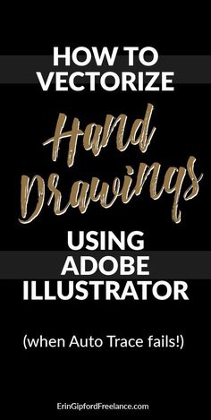 how to use hand drawing using adobe illustrator when auto trace falls in photoshopped