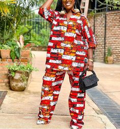 African Ankara Two- Piece Set. Stylish and Comfy. Can be paired in various ways. . . . . This is a custom order- Kindly use the size chart as a guid or send us a message with the below measurements. . . . Waist Hips Burst . . Ankara Trouser And Top, Trouser And Top Ankara Styles, Trending Two Piece Outfits, Ankara Shirt And Trouser For Women, Ankara Trousers And Top For Women, Baggy Ankara Trouser, Ankara Baggy Trousers And Top, Ankara Kimono And Trouser, Baggy Trousers Outfit