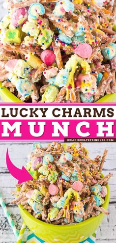 Lucky Charms Munch, snack ideas Lucky Charms Marshmallows, Lucky Charms Cereal, Easy To Make Snacks, St Patricks Day Food, Easy Drink Recipes, Chocolate Dessert Recipes, Delish Recipes, Salty Snacks, Homemade Snacks