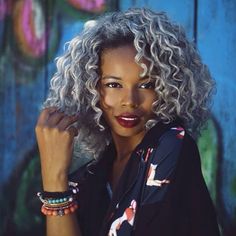 Vmarie401 #SilverSwagger Grey Hair Don't Care, Indian Hair Extensions, Silver Haired Beauties, Grey Curly Hair, Raw Indian Hair, Loose Deep Wave, Oh Honey, Beautiful Gray Hair, Silver Grey Hair