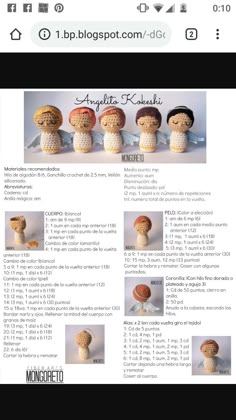 the instructions for crocheted hats are shown