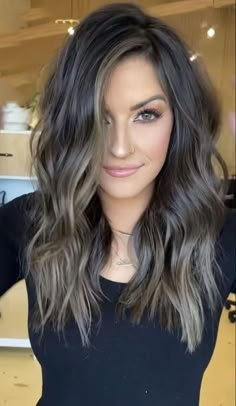 Brunette Hair With Highlights, Fall Blonde, Brunette Balayage Hair, Brown Hair Balayage, Mom Hairstyles, Balayage Brunette, Hair Color And Cut, Hair Inspiration Color