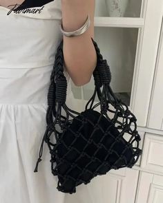 42437648777263 Soft Pattern, Rope Weave, Woven Handbags, Crochet Rope, Tote Purse, Handbags For Women, Strap Dress, Picture Sizes, Lace Shorts