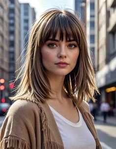 33 Stunning Layered Hair With Curtain Bangs Styles You Need To Try! - Glamour Corner Layered Lob With Curtain Bangs, Midlength Haircuts With Bangs, Layered Hair With Curtain Bangs, Shorter Haircuts, Voluminous Layers, Bangs Styles, Hair 2025, Hair With Curtain Bangs