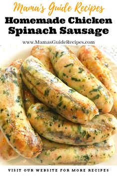 How To Make Chicken Sausage Recipes, Chicken Spinach Sausage Recipes, Homemade Brats Recipes, Sausage Making Recipes Homemade, Jalapeno Chicken Sausage Recipes, Home Made Sausage Recipes, Homemade Chicken Sausage Recipes, Homemade Bratwurst Recipes