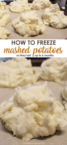 how to freeze mashed potatoes so they last up to 6 months