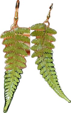 Real Leaves, Dry Leaf, Nature Inspired Jewelry, Leaf Earrings, Green Leaves, Resin Jewelry, Earrings Handmade, Nature Inspiration, Jewelry Gifts