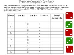 the prime or composite dice game