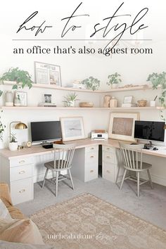 an office with desks, chairs and computer screens on top of the desk is featured in this article