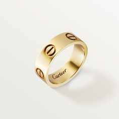 CRB4084600 - LOVE ring - Yellow gold - Cartier Cartier Love Ring, Cartier Jewelry, Cartier Love, Jewelry Lookbook, Girly Jewelry, Cartier Ring, Jewelry Inspo, Dream Jewelry, Love Ring