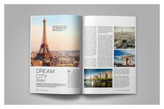 an open book with pictures of the eiffel tower and other buildings in paris