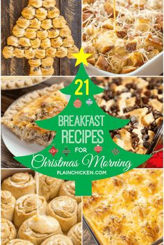 breakfast recipes for christmas morning with text overlay