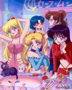 Sailor Moon Moodboard, Ms Paint Reaction Pic Happy, Movie Night Photoshoot, Couple Animation, Sailor Moon Screencaps, Makoto Kino, Arte Sailor Moon, Minako Aino, Sailor Senshi