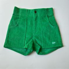 Hammies Vintage/Retro Style Corduroy Shorts Size 24 Elastic Waist Snap Closure Nwt! Smoke Free And Pet Free Home! Relaxed Fit Corduroy Shorts, Green Fitted Corduroy Bottoms, Fitted Green Corduroy Bottoms, Green Corduroy Summer Bottoms, Green Corduroy Bottoms For Summer, Summer Green Corduroy Bottoms, Fitted Corduroy Bottoms For Summer, Spring Relaxed Fit Corduroy Shorts, Spring Corduroy Shorts With Relaxed Fit