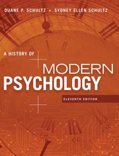 a book cover with an image of a clock and the words modern psychology on it