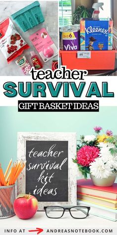 teacher's survival gift basket ideas for teachers