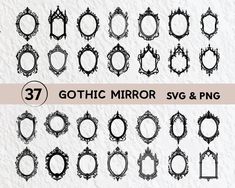 gothic mirror svg and png