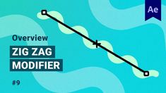 a blue and green background with the words overview zig zag modifier