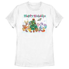 Gotta catch 'em all! Get into the Christmas spirit with the iconic world of Pokemon cards, video games, TV shows, and more with adorable new officially licensed apparel for the whole family featuring all your favorite Pokemon! This Women's Pokemon Happy Holidays Crew Graphic T-Shirt features Bulbasaur, Charmander, Delibird, Eevee, Fennekin, Jigglypuf, Pichu, Pikachu, Ponyta, Rowlet, Squirtle, and Stantler celebrating the holidays around an adorned Christmas tree. Grab one of these new Pokemon te T Shirt Pokemon, New Pokemon, Graphic Tee Design, Pokemon Cards, Christmas Women, Graphic Tees Women, Tee Design, Christmas Spirit, Happy Holidays