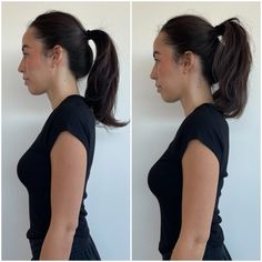 I Tried TikTok's Ponytail Hack: See the Photos | POPSUGAR Beauty Higher Ponytail Trick, How To Give Your Ponytail Volume, Lifted Ponytail Hair Hacks, Full Ponytail Trick Short Hair, How To Do A Volumized Ponytail, How To Make A Full Ponytail, Make Ponytail Look Thicker, Ponytail Hacks For Medium Hair