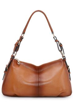 Kattee Vintage Genuine Leather Sorrel Soft Leather Hobo Bag, Hobo Bags For Women, Purses Black, Leather Hobo Bags, Shoulder Purses, Handbags Vintage, Leather Hobo Handbags, Hobo Bags, Top Handle Handbags