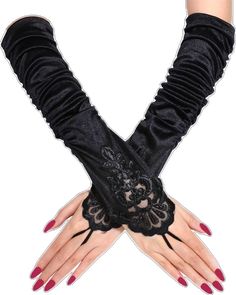 Beaded Gloves, Gloves Lace, Gothic Party, Wedding Accessories For Bride, Evening Gloves, Gloves Fashion, Opera Gloves, Wedding Gloves, Bridal Gloves