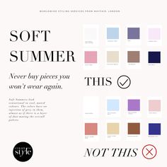 Soft Summer Guide for 2024 | Curate Your Style Color Palette Soft Summer, Neutral Summer Color Palette, Soft Summer Outfits Color Palettes, Soft Summer Palette Outfits