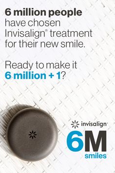 You can rest assured knowing you'll be in good company. 6 million people have chosen Invisalign® treatment for their new smile. Ready to get started? Take the Smile Assessment now. #invisalign #6millionsmiles Invisalign Aligners, Straight Smile, Aesthetic Dentistry, Gap Teeth, The Smile, Facebook Post