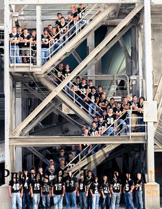 the football team is posing for a photo