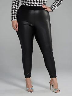 Fall Pants With Elastic Waistband And Tight Fit, Fall Tight Pants With Elastic Waistband, Footless Pants For Fall, Chic High Stretch Leggings For Fall, Winter Stretch Leggings, Fall Night Out Ankle-length Leggings, High-waisted Elastane Leggings For Fall, Black Ankle-length Fall Leggings, Black Ankle-length Leggings For Fall