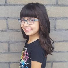 Chic Kids’ Bangs Hairstyles: Curly, Cute, & Easy School Looks Mavis Hair, Children Haircuts, Latest Haircut For Girls, Baby Haircuts, Kids Bob Haircut, Ellie Rose, Kids Haircut, Children Hair